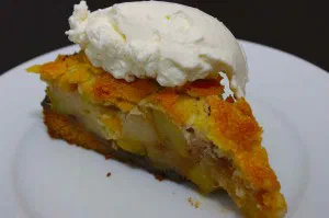gedeckter Apfelkuchen