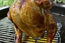 Hähnchen auf der Bierdose