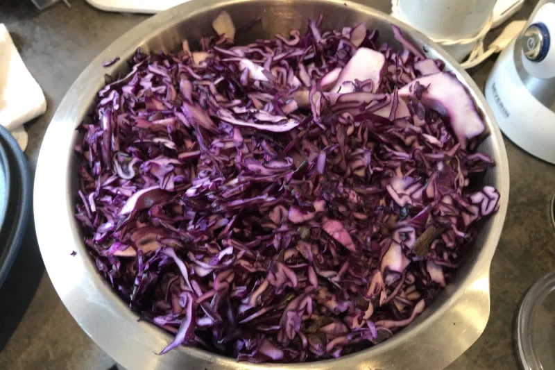 Weihnachtliches Rotkohl